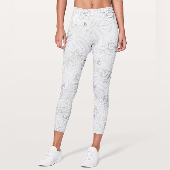 Lululemon Wunder Under Hi-Rise 7/8 Tight 25" in Twine White Multi Size 8 - Picture 3 of 9